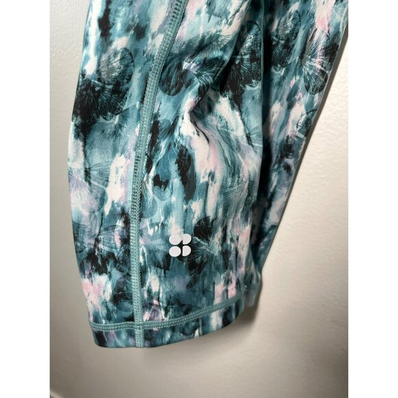 Sweaty Betty Super Sculpt 7/8 Size L Watercolor Print Womens Leggings - Picture 6 of 10